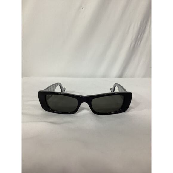Gucci Slim Rectangular Sunglasses Black Size OS - Picture 2 of 4
